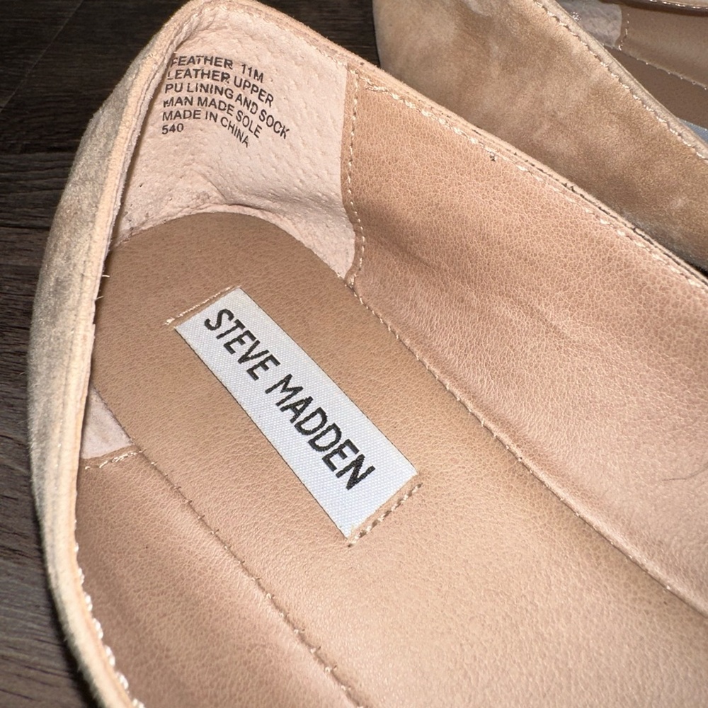 Steve Madden Feather Pointed Flats Loafers size 11 M - Picture 2 of 10